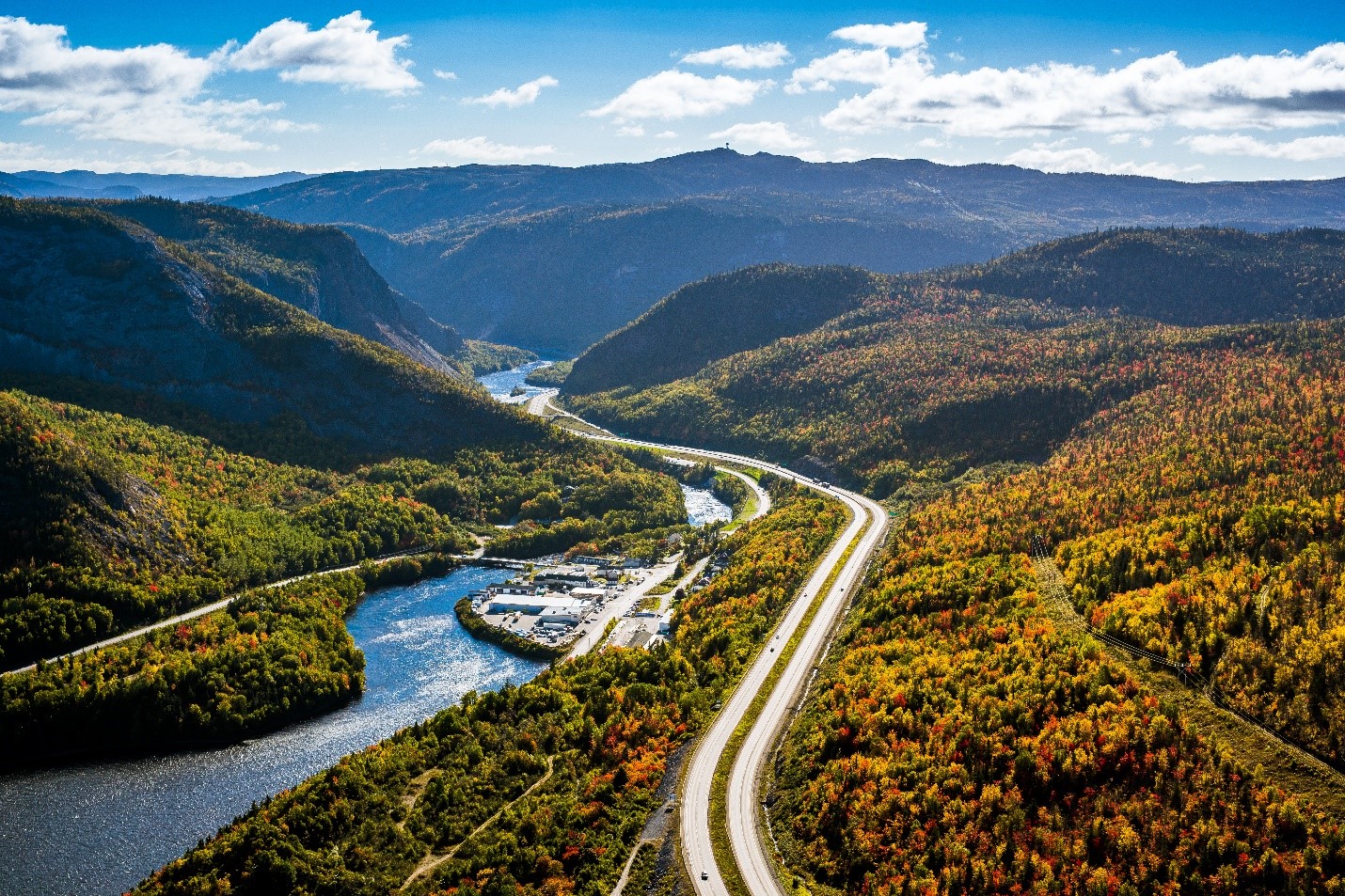 Humber Valley scenic route along Route 450 to Lark Harbour
